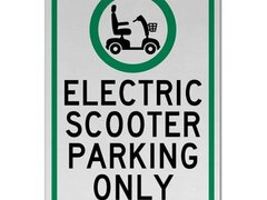 Electric Scooter Parking Only Sign