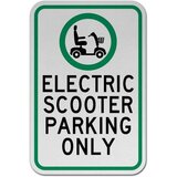 Electric Scooter Parking Only Sign