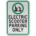 Electric Scooter Parking Only Sign